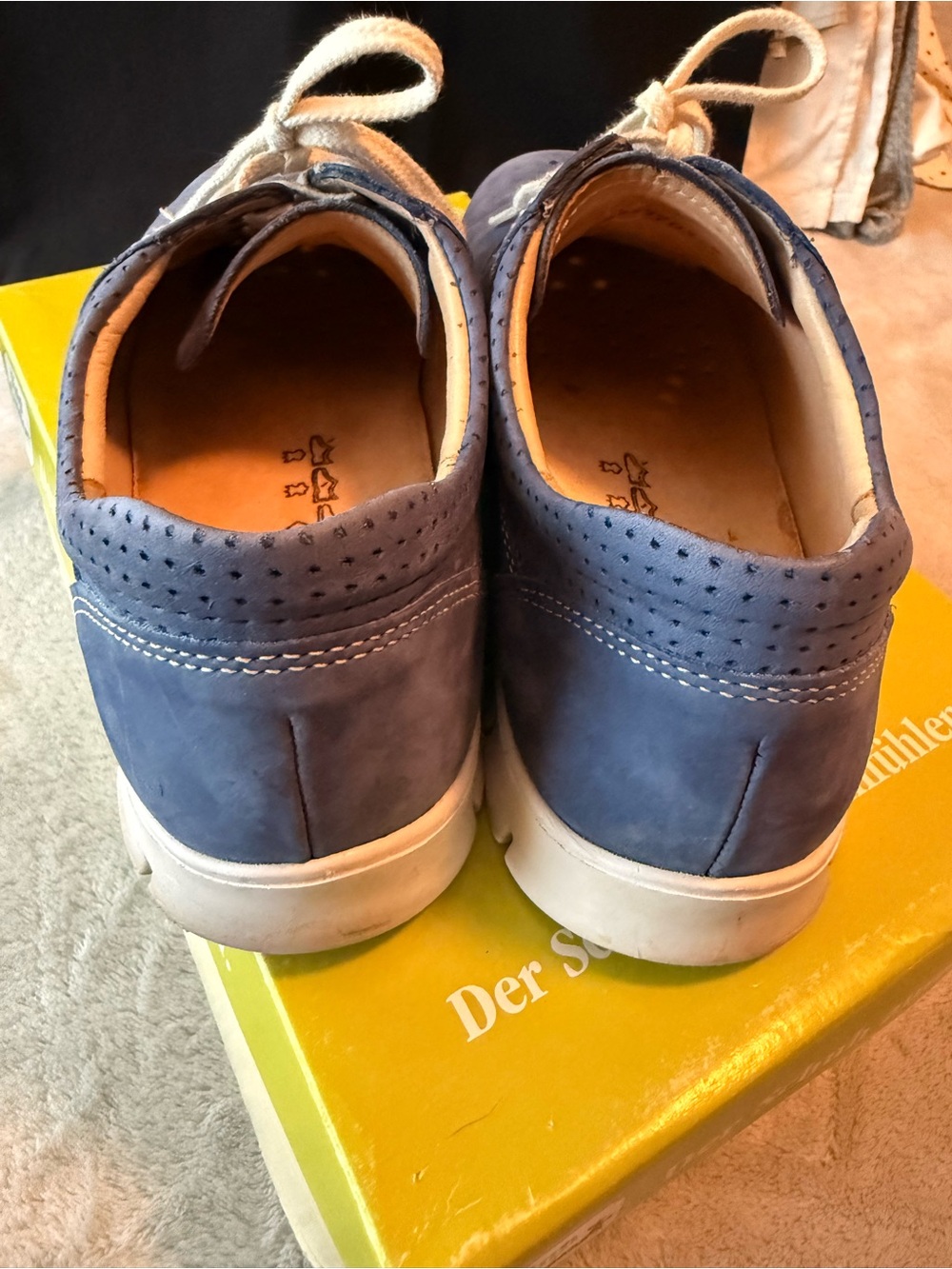 Finn Comfort blue Suede Lace-Up Sneakers - Picture 3 of 7